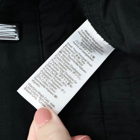 NWT J.Crew Factory High-Rise Straight Leg Girlfriend Chino Pant In Black Size 14 - Picture 7 of 8